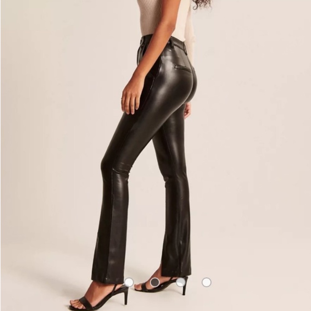 Abercrombie & Fitch Black Leather Pants